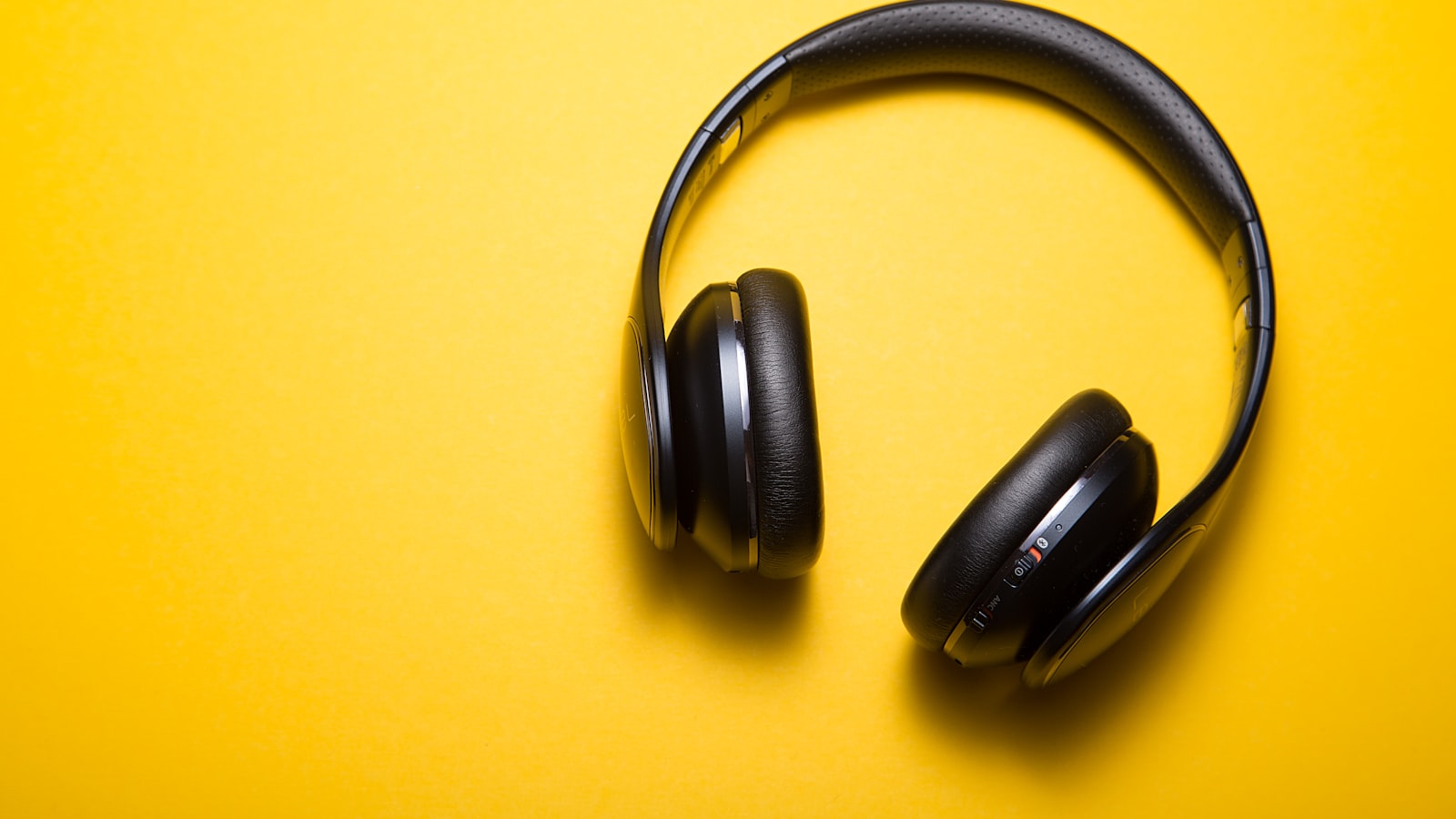 Over-ear headphones on a neutral background