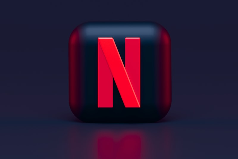 Streaming app interface on a screen